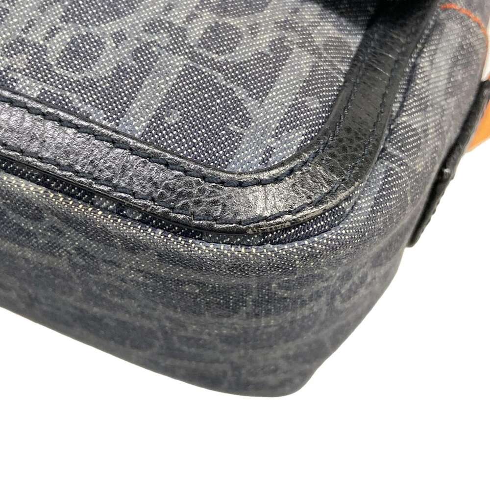 Christian Dior DIOR/ChristianDior Flight Shoulder Bag Gray Black Orange Denim - Picture 6 of 15